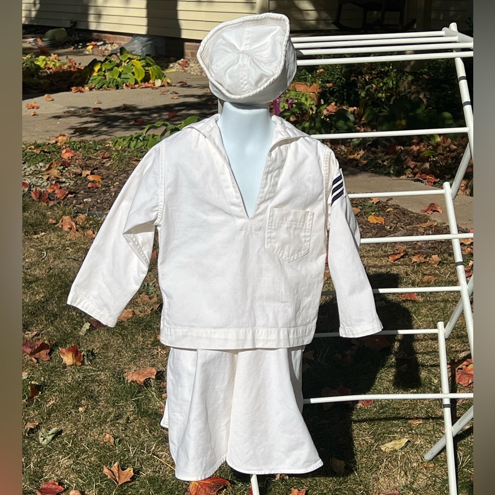 Vintage Sailor Skirted Crackerjack Whites Uniform! EUC!!